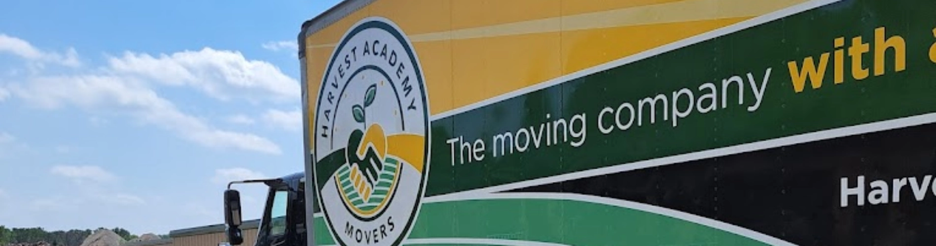 company moving truck with logo