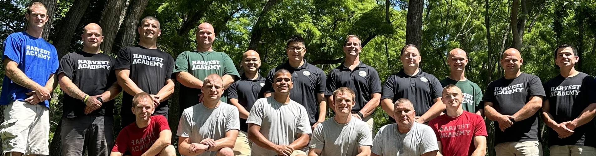 team smiling for camera